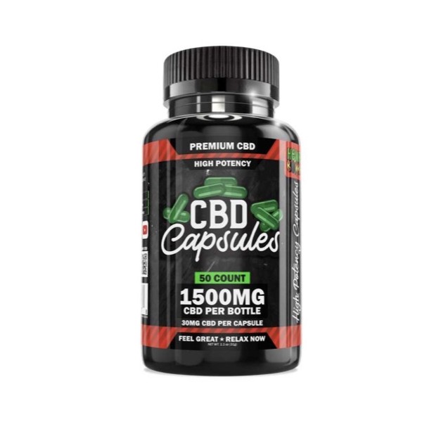 HB CBD Capsules 1500mg 50ct Jar