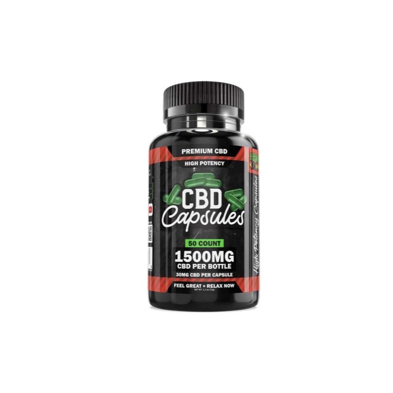 HB CBD Capsules 1500mg 50ct Jar