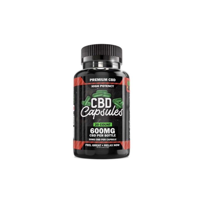 HB CBD Capsules 600mg 20ct Jar