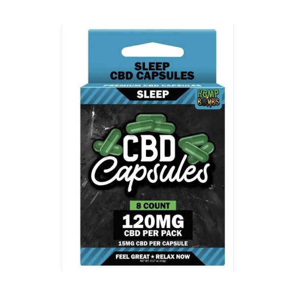 HB CBD Sleep Capsules 120mg 8pk