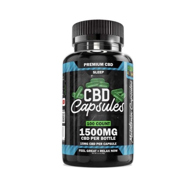 HB CBD Sleep Capsules 1500mg 100ct Jar