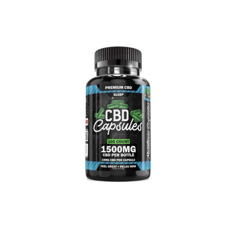 HB CBD Sleep Capsules 1500mg 100ct Jar