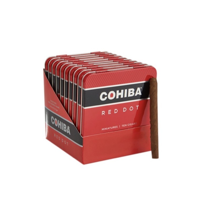 Cohiba Red Dot Minitures Cigar 10/10 Tin