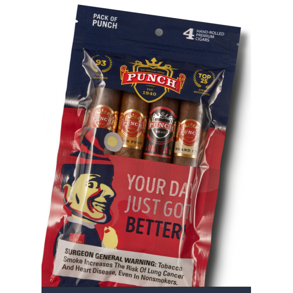 Punch 93 Rating Sampler 5/4 Pouch Cigars