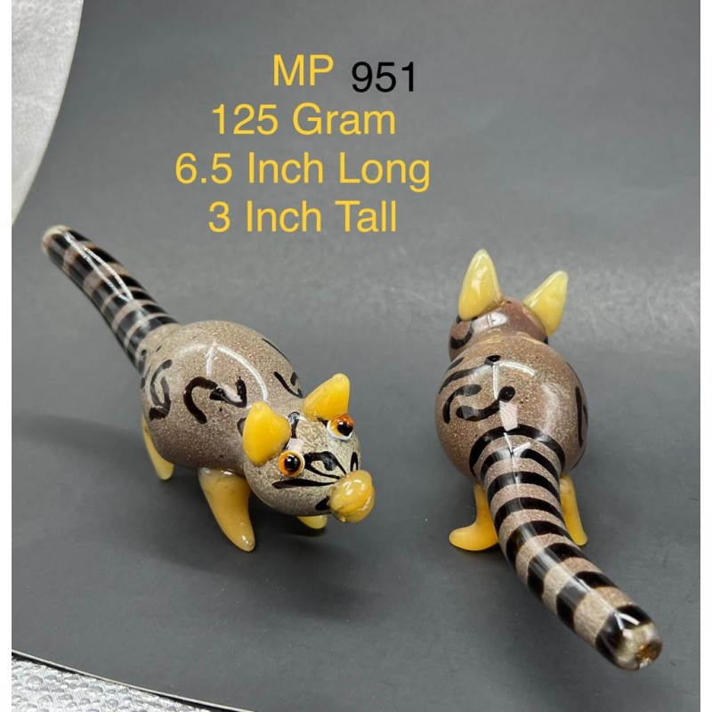 Glass Raccoon Hand Pipe MP-951