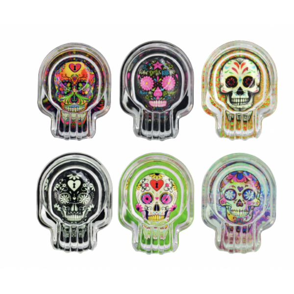 Skull Glass Ashtray