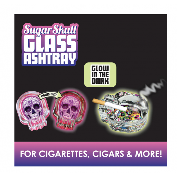 Skull Glass Ashtray