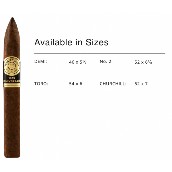 Montecristo 1935 Anniversary No.2 10/BX