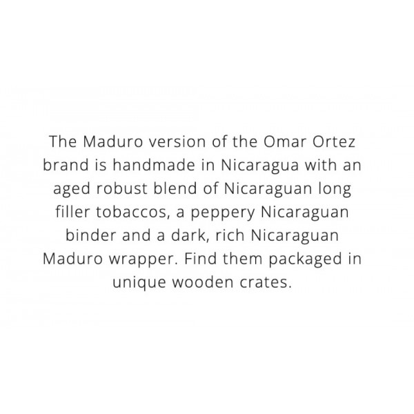 Omar Ortez Maduro Robusto 20/Bx