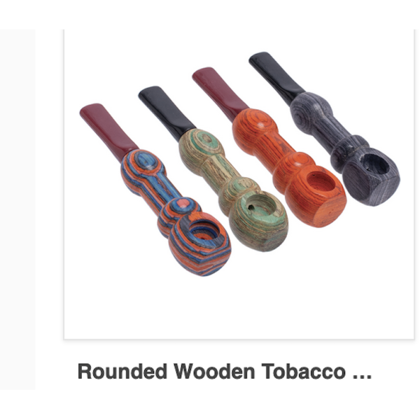 Rounded Wooden Pipe Mix Colors (WP1)