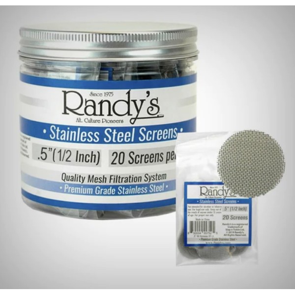 Randy Stainless Steal Screens .812 36PK of 20CT