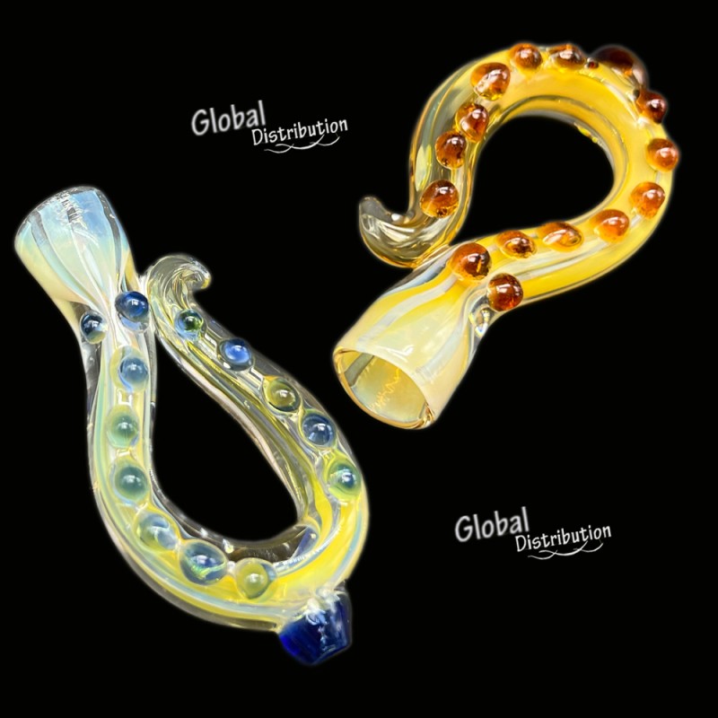 Glass Hand Pipe NB389 U Shape One Hitter