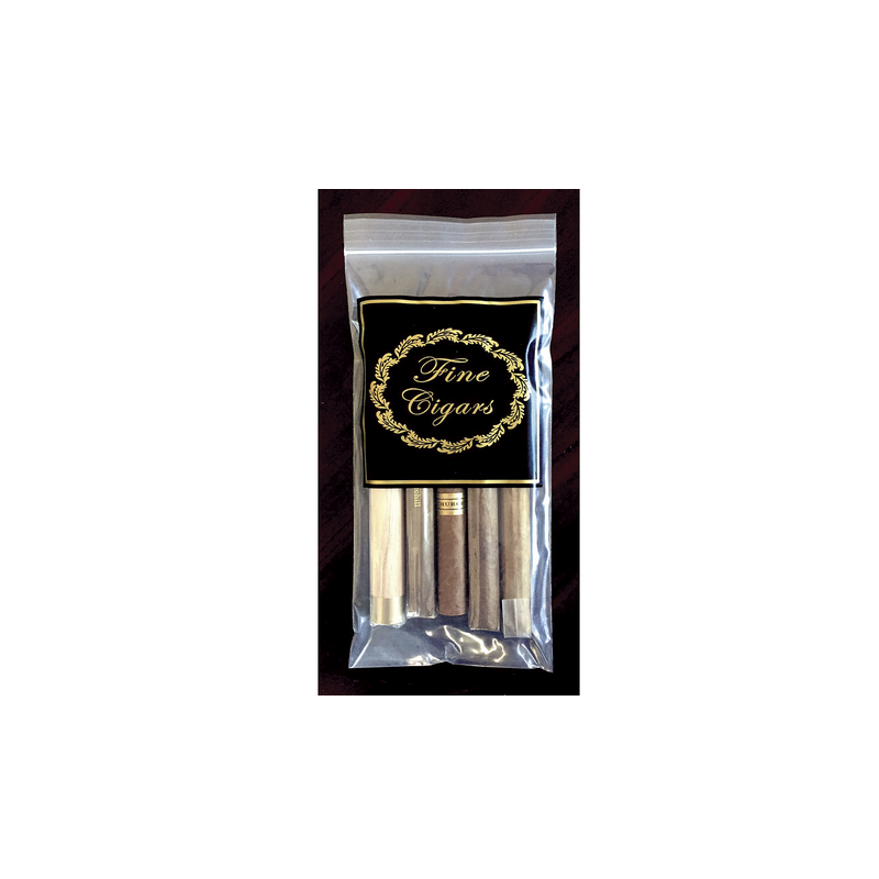 Clear Zip Cigar Reclosable Bag 10X5 100CT