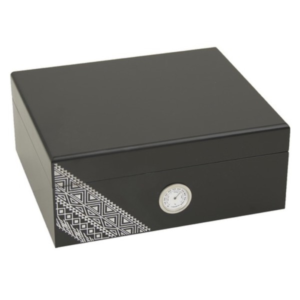 Black Cigar Humidor 25/Cigars BE36