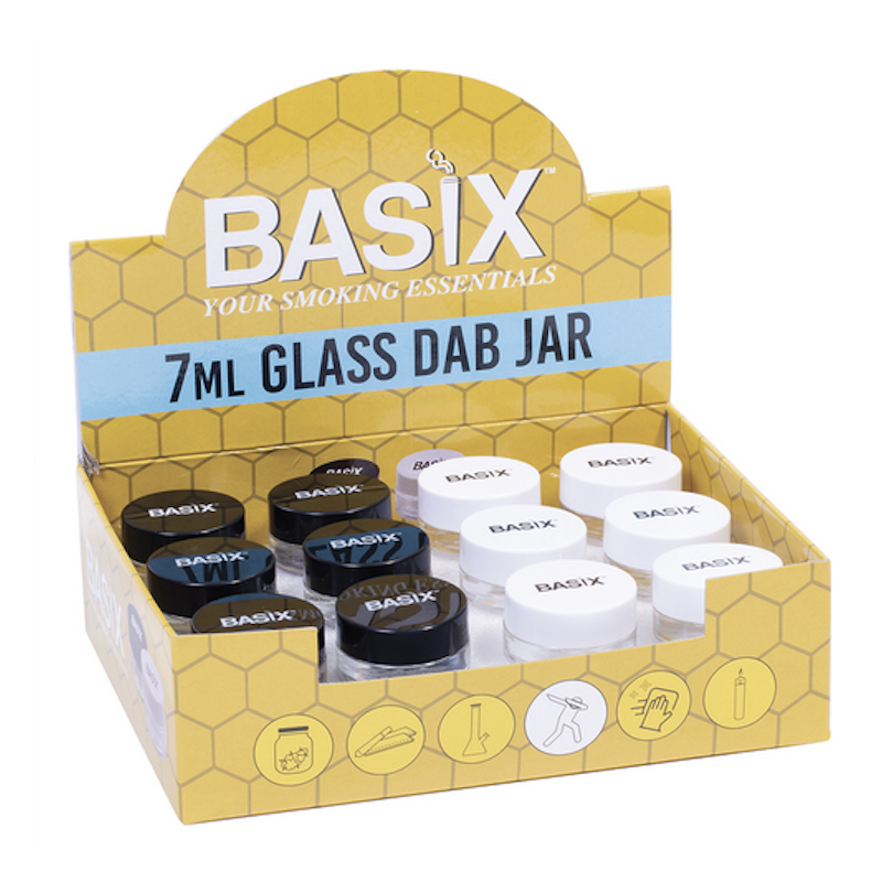 Basix Glass Wax Storage Jar 6CT (GSJ3)