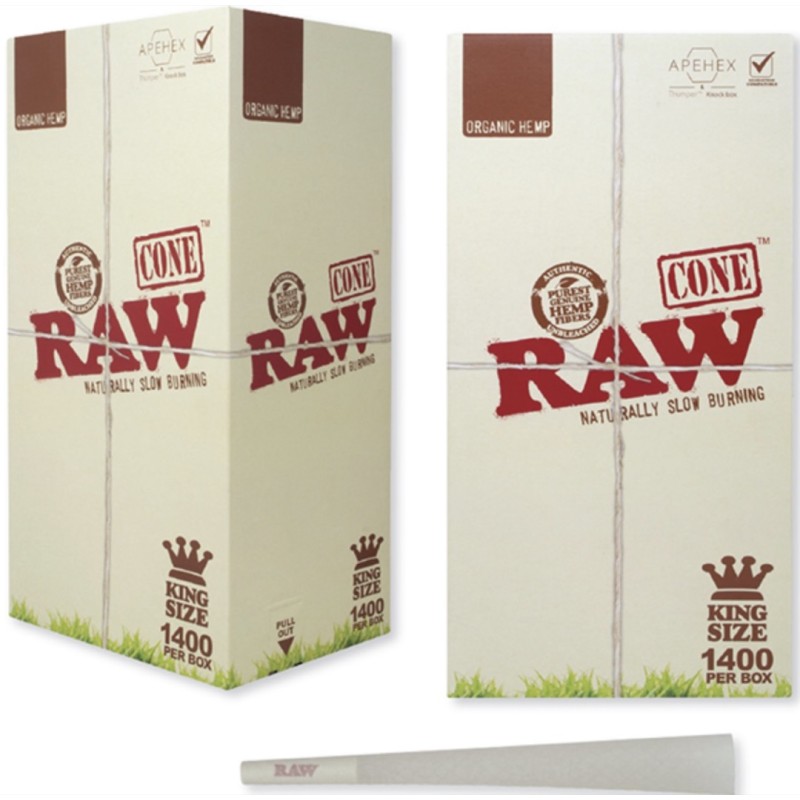 Raw Organic Bulk 109-26MM Cones 1400PC