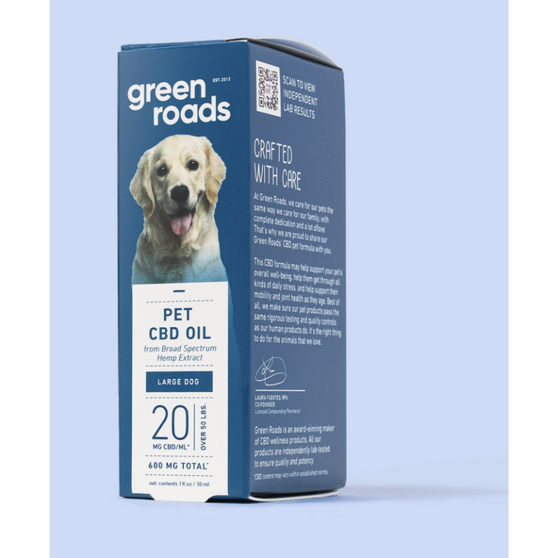 Green Roads Large Dog CBD Pet Drops (30ml) 600mg