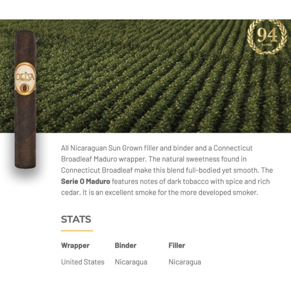 Oliva Serie O Maduro Torpedo 20/BX