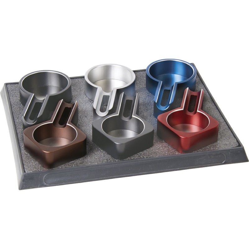 Aluminum Colored Cigar (AS152) Ashtrays 6CT