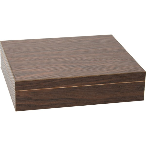 Humidor Walnut PVC Veneer BE37 (Holds 12 Cigars)