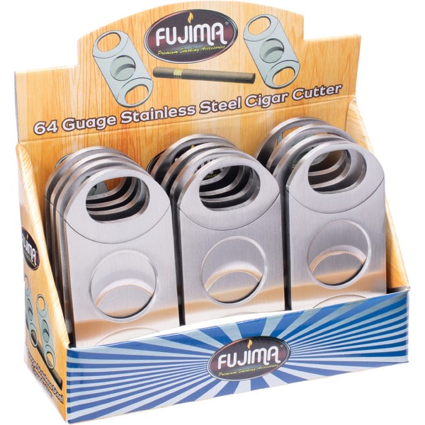 Stainless Steel Cigar Cutter CUT56 12CT