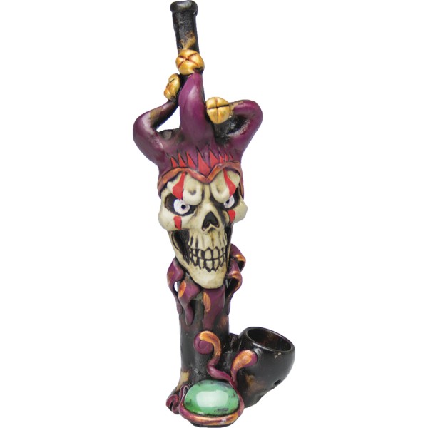 Skull Jester Resin Pipe