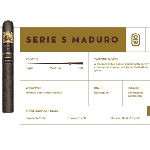 La Gloria Cubana Series S Maduro Robusto 24/BX
