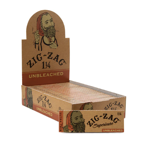 Zig Zag Unbleached 1 1/4 Rolling Papers 24PK