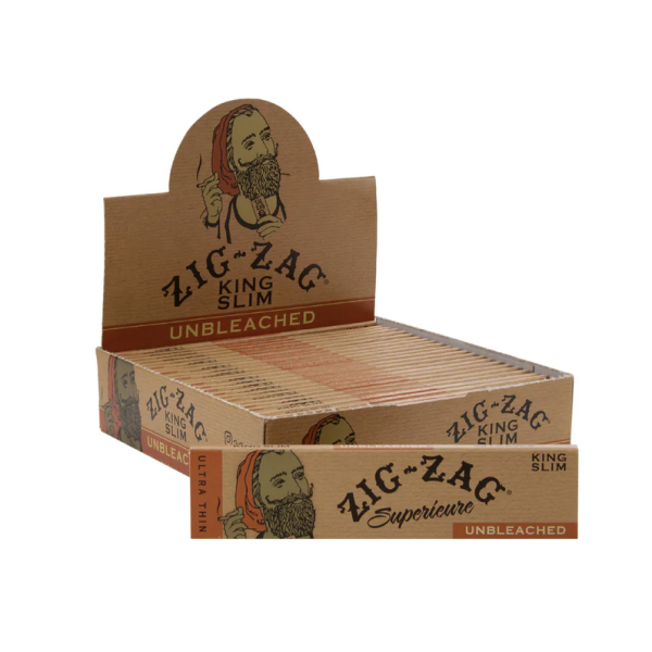 Zig Zag Unbleached King Size Rolling Papers 24PK