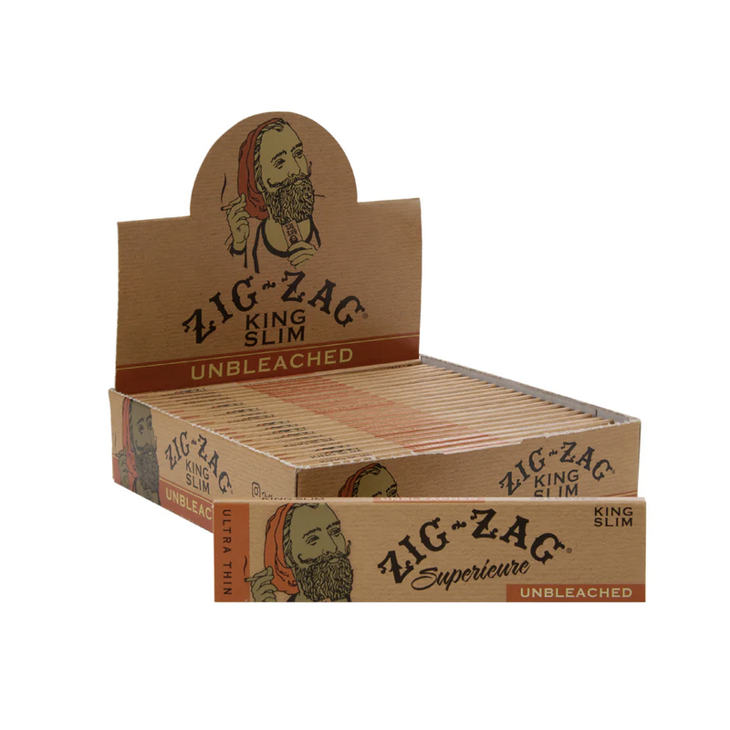 Zig Zag Unbleached King Size Rolling Papers 24PK