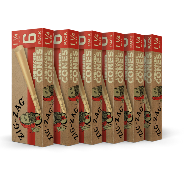 Zig Zag Unbleached 1 1/4 6PK-24CT