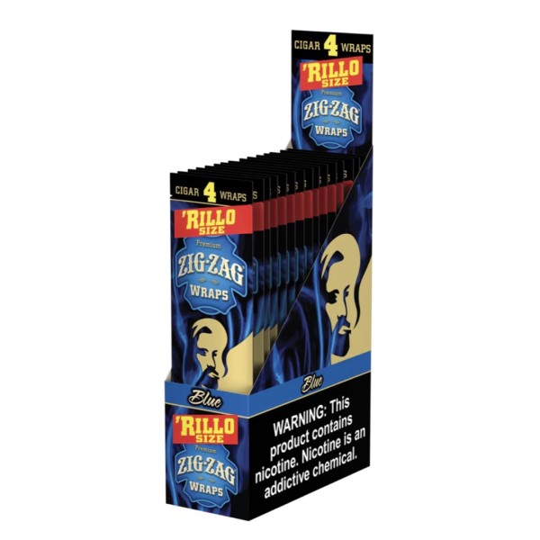 Zig Zag Cigar Wrap Rillo Size 4PK-15CT
