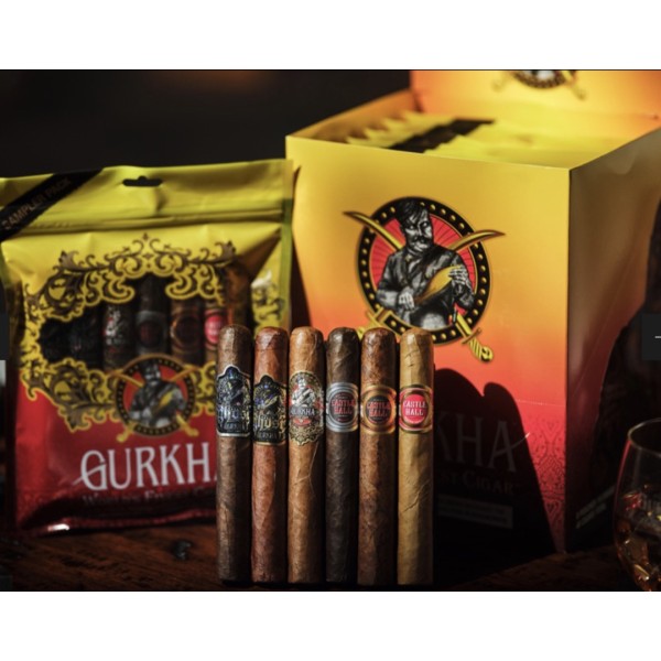 Gurkha Yellow/Red DR Sampler 8Pouches/6 Cigars 48CT