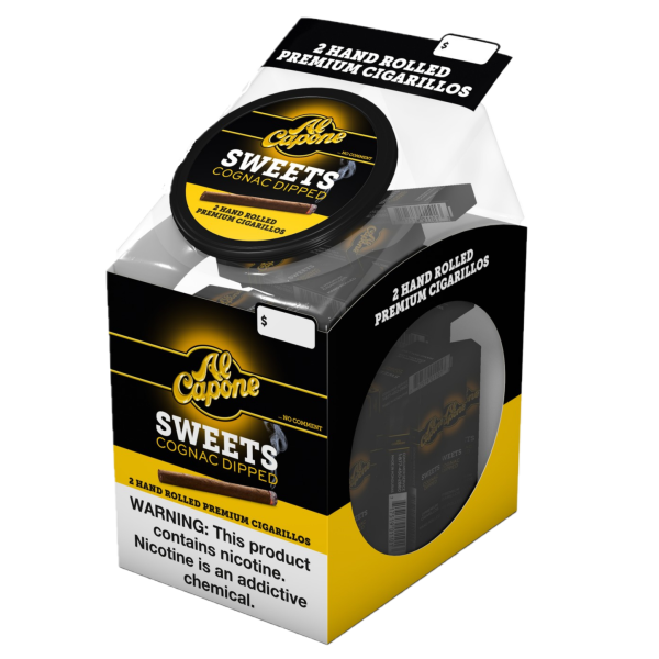 Al Capone Cognac Dipped Jar 2PK Tower 60/2PK