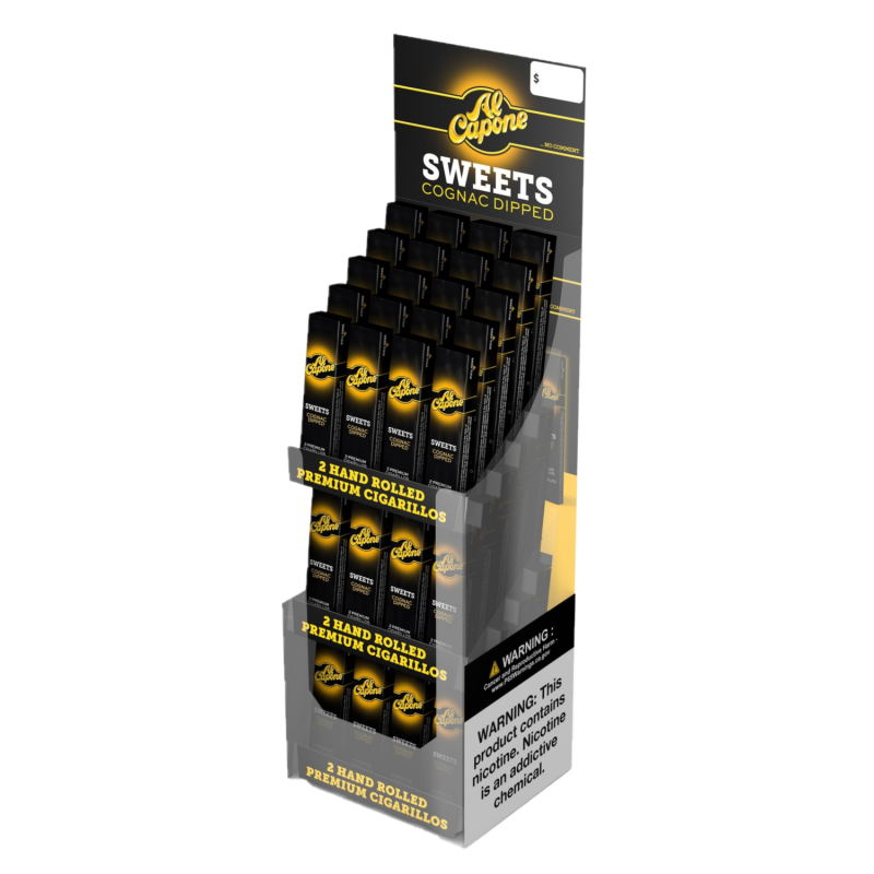 Al Capone Cognac Dipped Display 2PK Tower 60/2PK