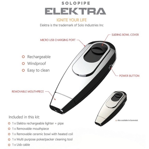 Elektra Solopipe Vaporizer Pipe