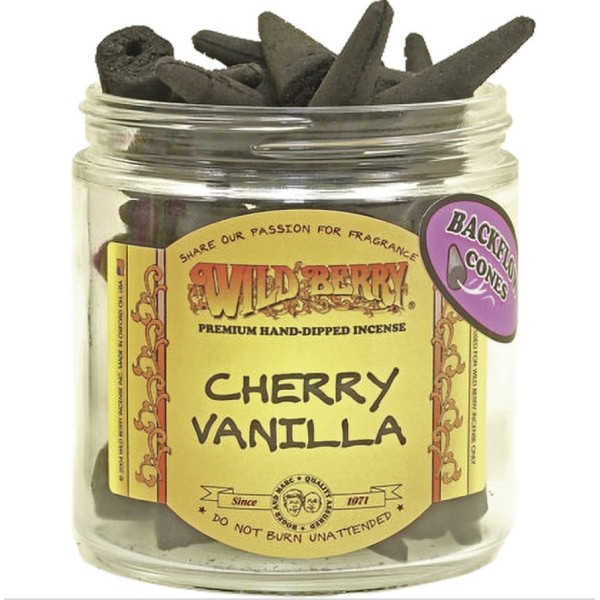 Cherry Vanilla Backflow Cone 25PK