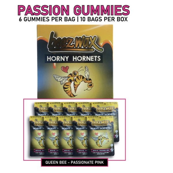 Horny Hornets Gummies - Passionate Pink 10PK