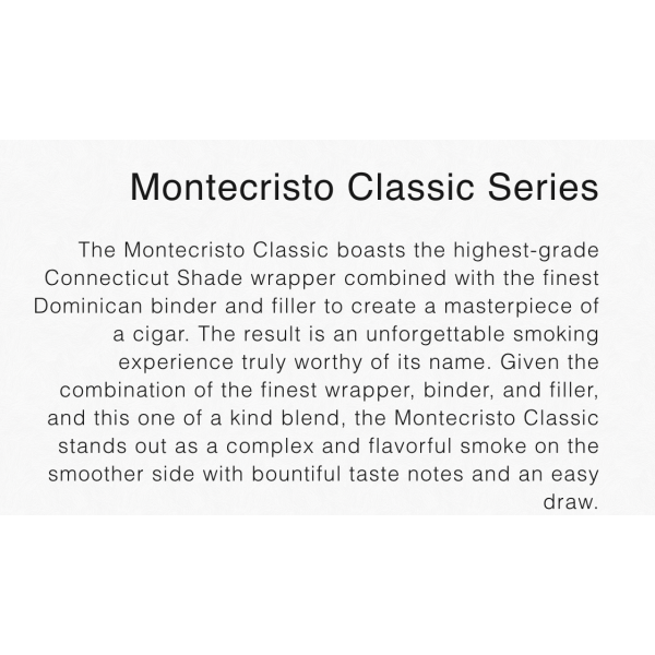 MONTECRISTO Classic Series El Conde