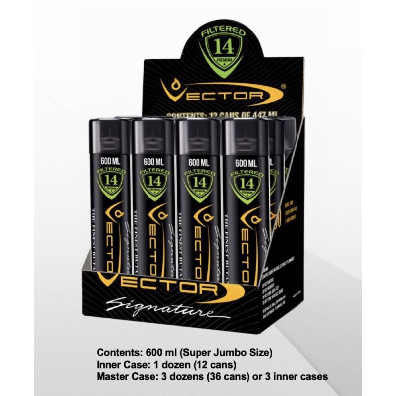 Vector Butane 600ML 12PK