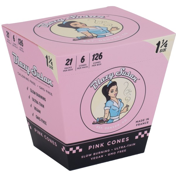 Blazy Susan Pink Cones 1 1/4 6PK-21CT (126 Total)