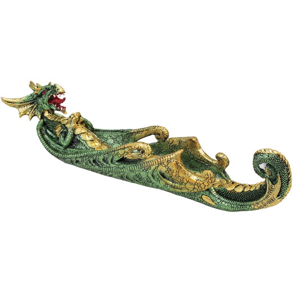 Green Dragon Polystone Incense Burner (IB64)
