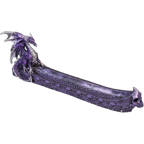 Purple Dragon Polystone Incense Burner (IB65)
