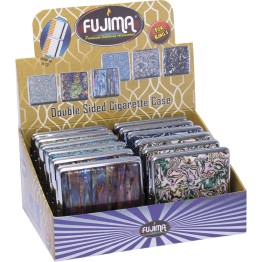 Leather Cig Case Shell Design Kingsize 8PK (CLC26)