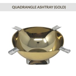 Gold Quadrangle Square Ashtray