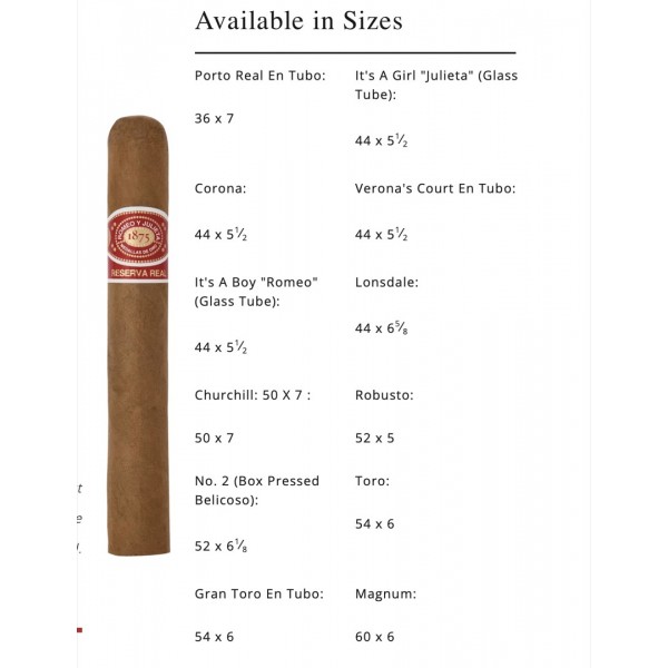 Romeo Y Julieta Reserva Real Londsdale 25/Bx