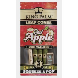 King Palm Red Apple Dog Walker 15/3PK