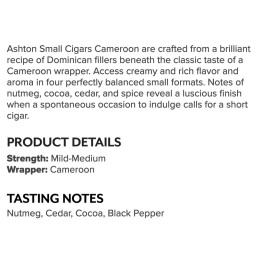 Ashton Cameroon Cigarillo 10/10PK 100CT