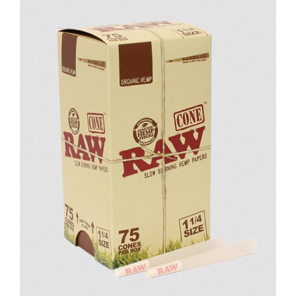 Raw Organic Cone 1 1/4 75CT