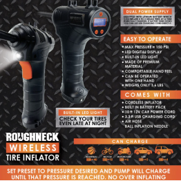 Roughneck Tire Inflator 4PK